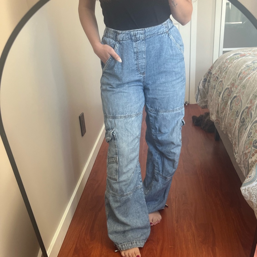 Garage Denim Cargo Pants